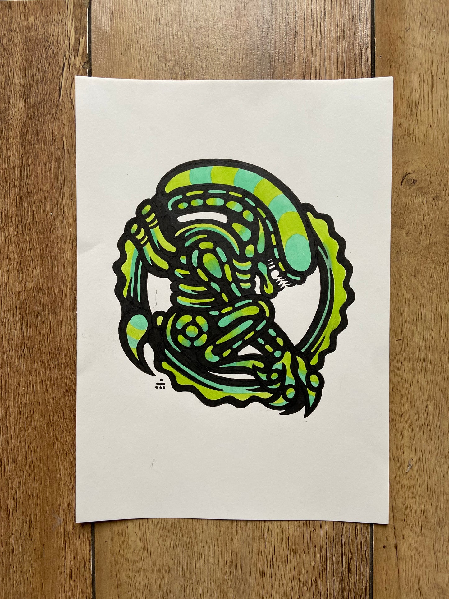 Xenomorph - Noxious - A4 Original - 2025