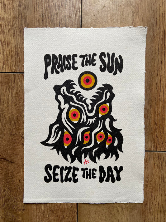 Praise The Sun! - A4 Original - 2025