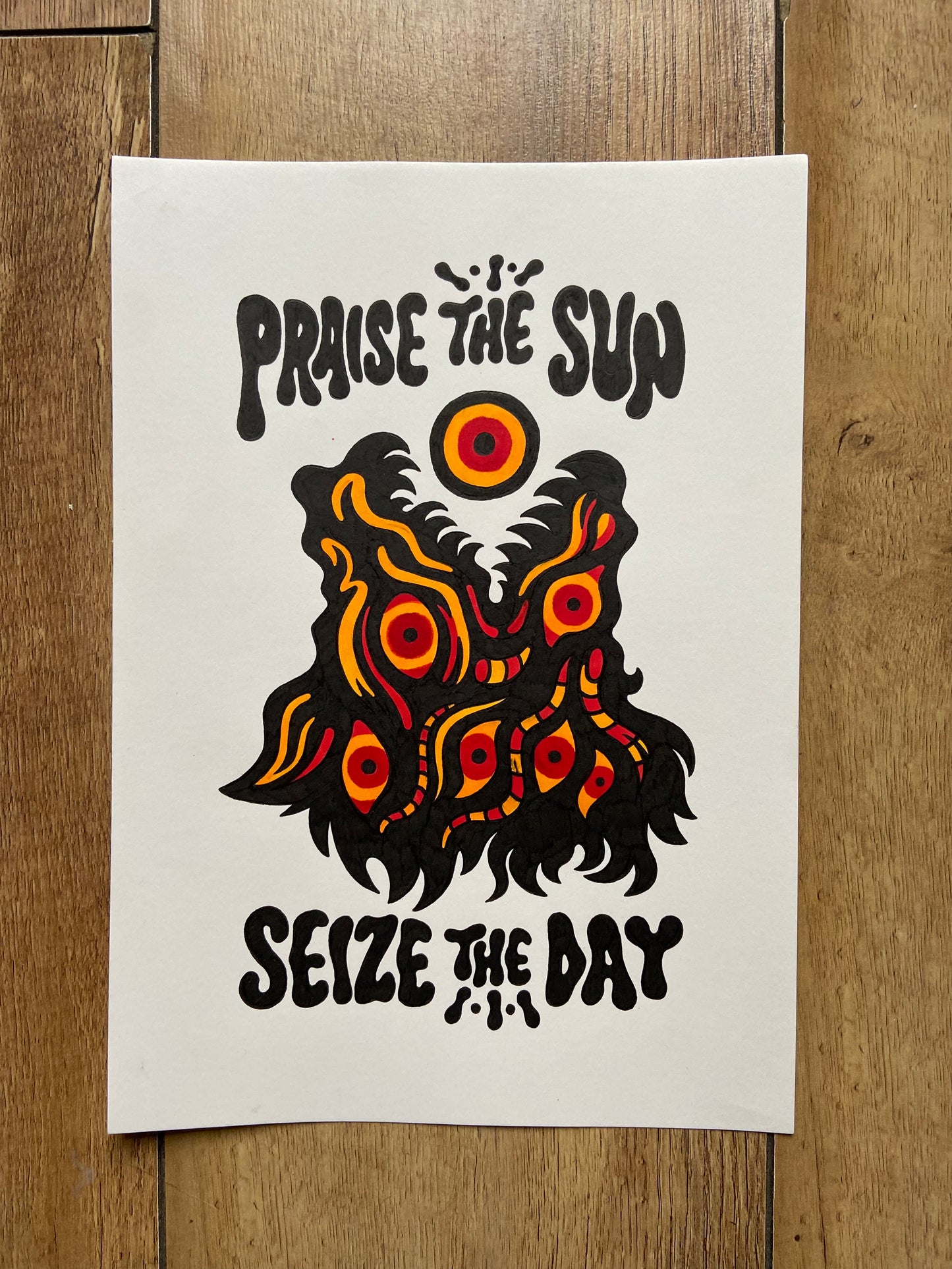 PRAISE THE SUN, SEIZE THE DAY (Autumn Edition) - A4 Original - 2025