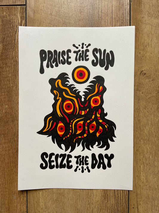 PRAISE THE SUN, SEIZE THE DAY (Autumn Edition) - A4 Original - 2025
