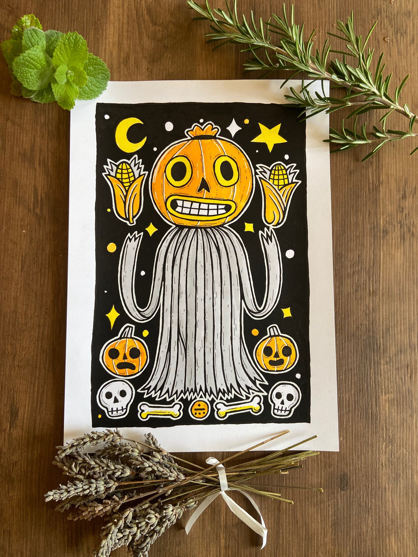 Over The Garden Wall - Enoch - A4 Original - 2025