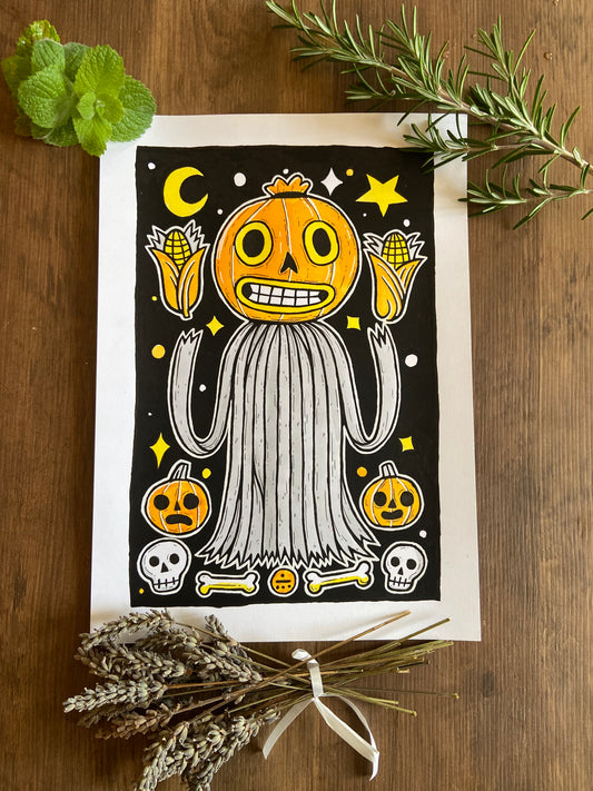 Over The Garden Wall - Enoch - A4 Original - 2025