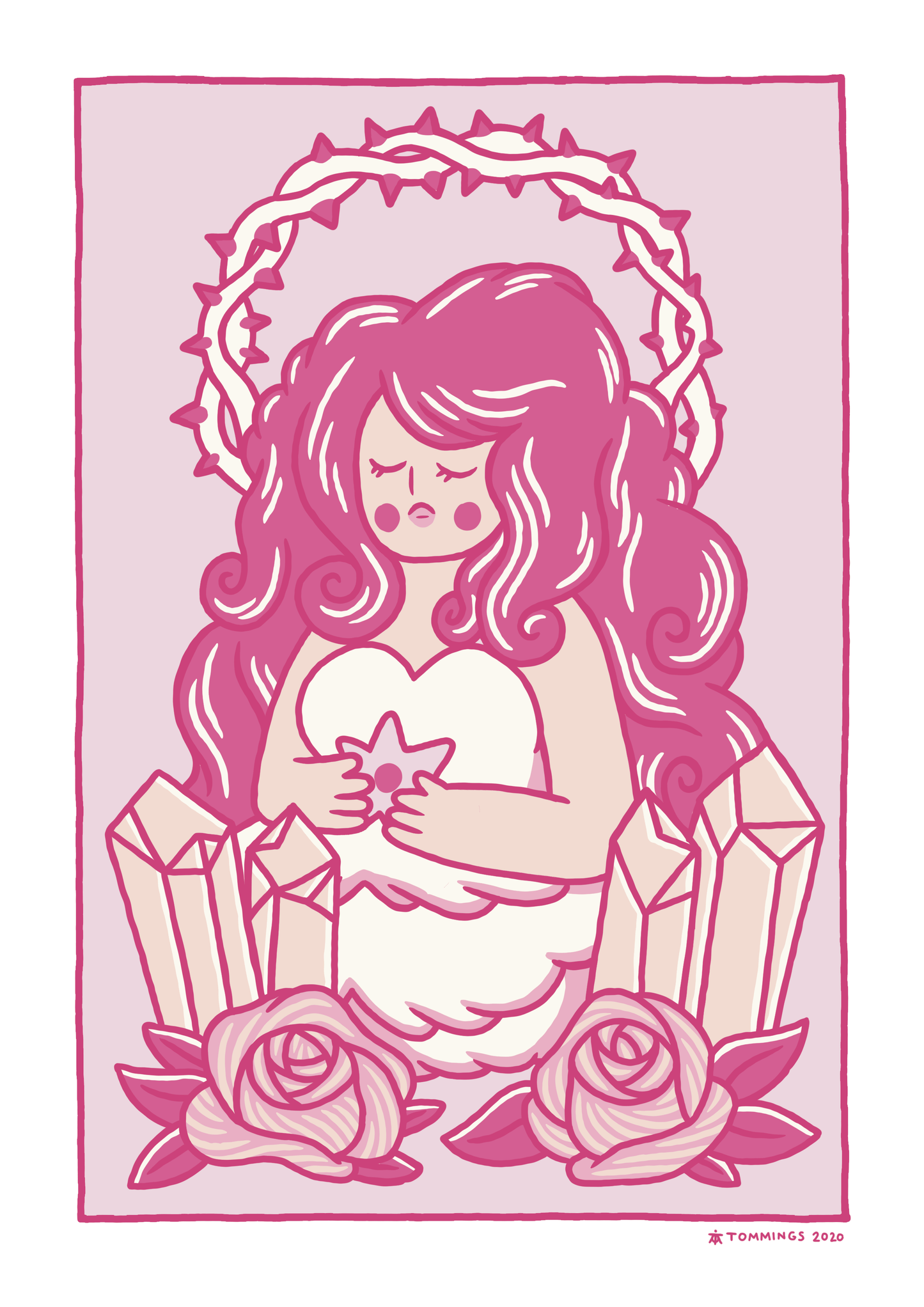 Rose Quartz of Steven Universe - A4 print